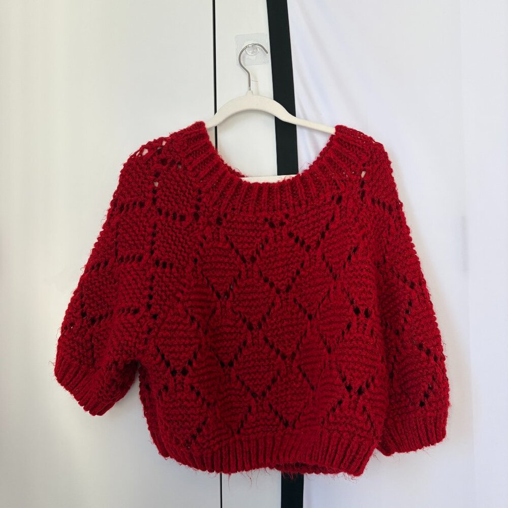 Super cute red sweater